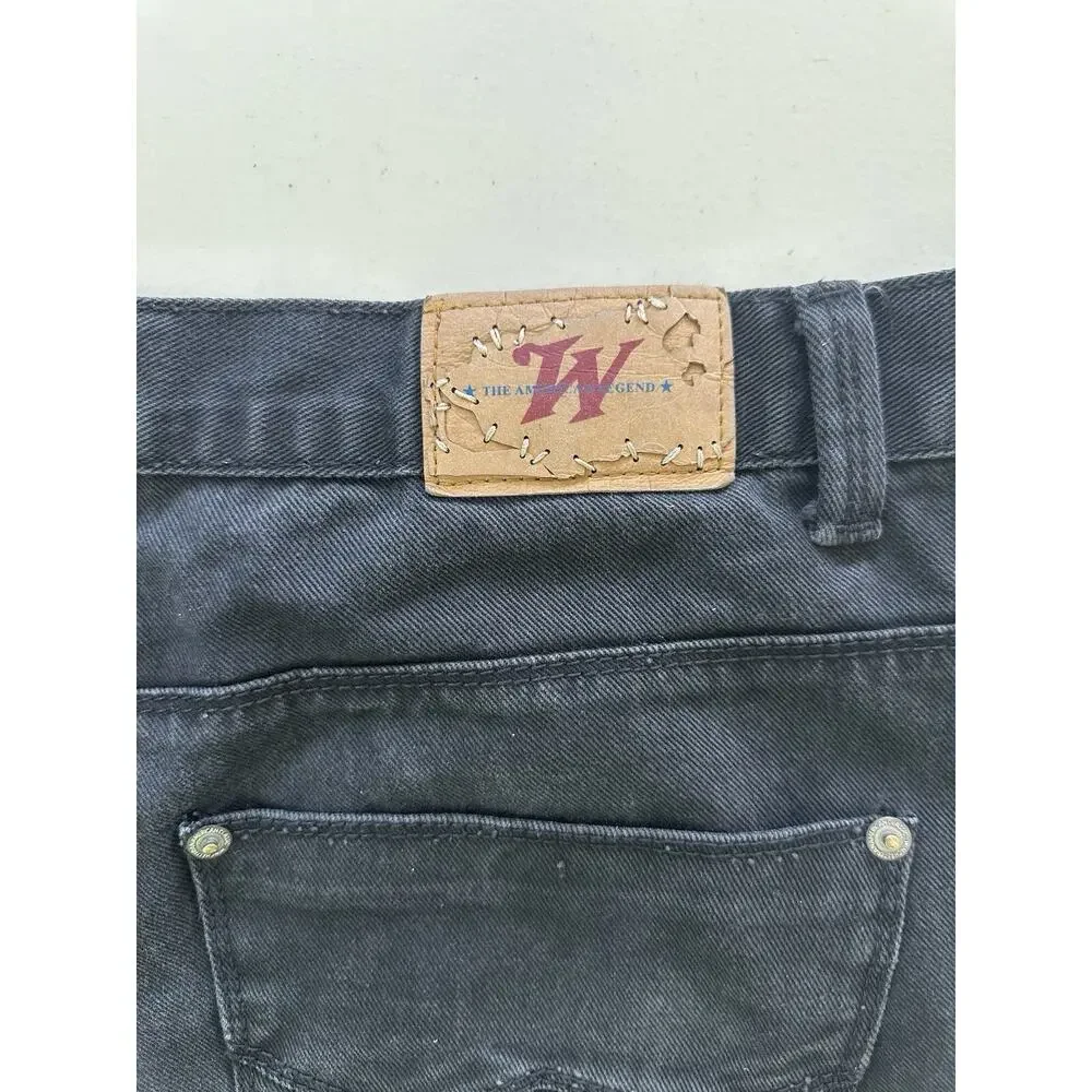 Winchester Men's Jeans American Legend Straight Black Denim Size 44